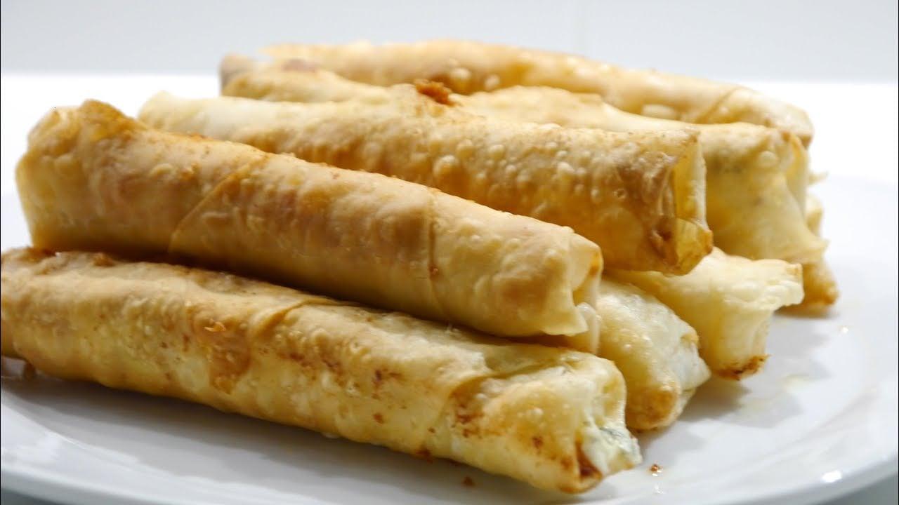 DEEP FRIED ROLLS WITH CHEESE FILLING